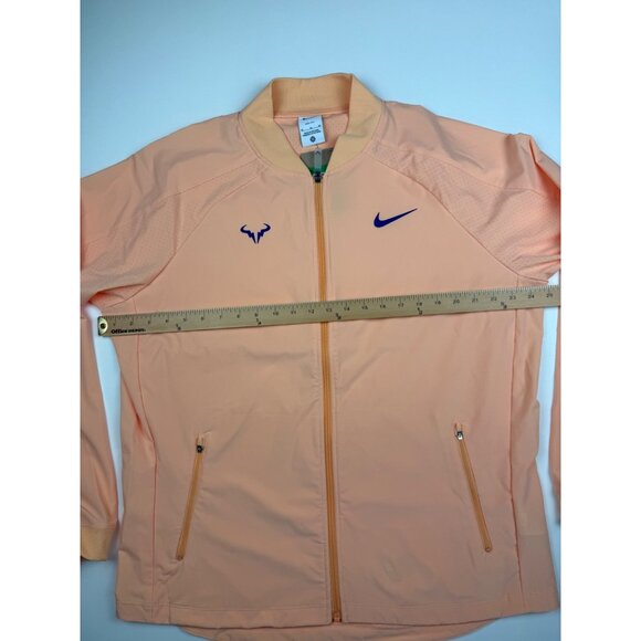 Size XL - Nike Rafa Nadal Tennis Jacket Orange Chalk Full Zip - Picture 3 of 5